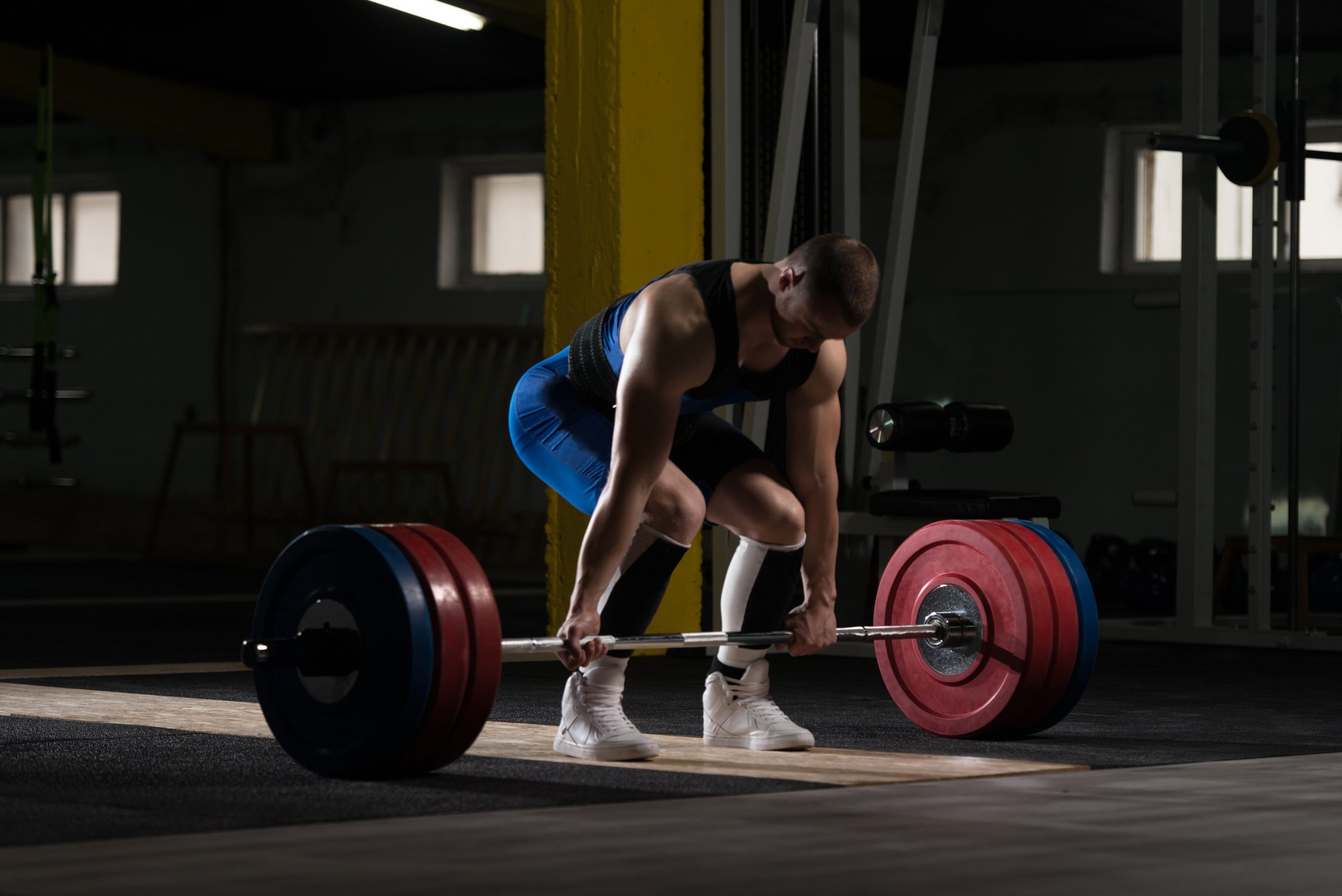 Powerlifter Man Deadlift Competition